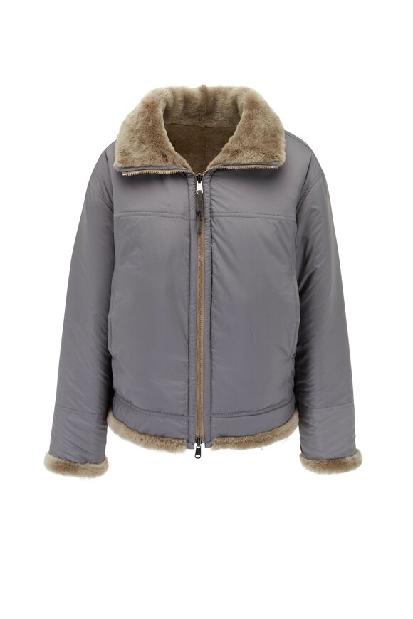 Brunello Cucinelli - Reversible Leather & Shearling Jacket 