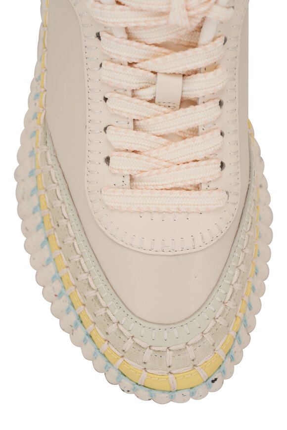 Chloé - Nama Cloudy Sky Stitch Platform Sneaker 