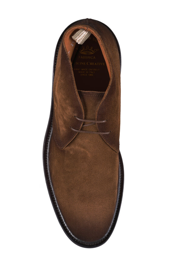 Officine Creative Hopkins Flexi 211 Castagna Suede Chukka Boot - view 3