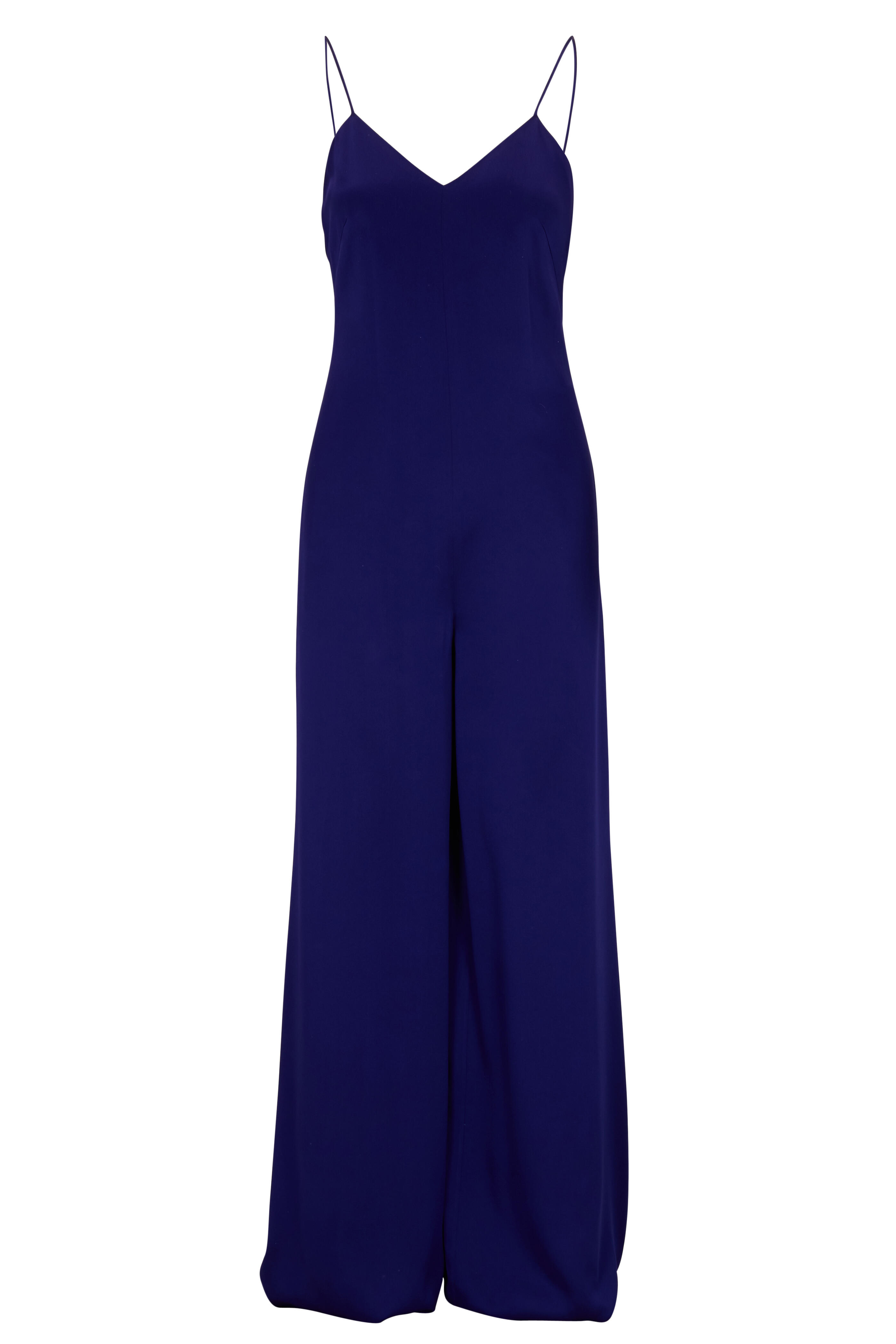 Rosetta Getty - Cobalt Satin Cami Jumpsuit