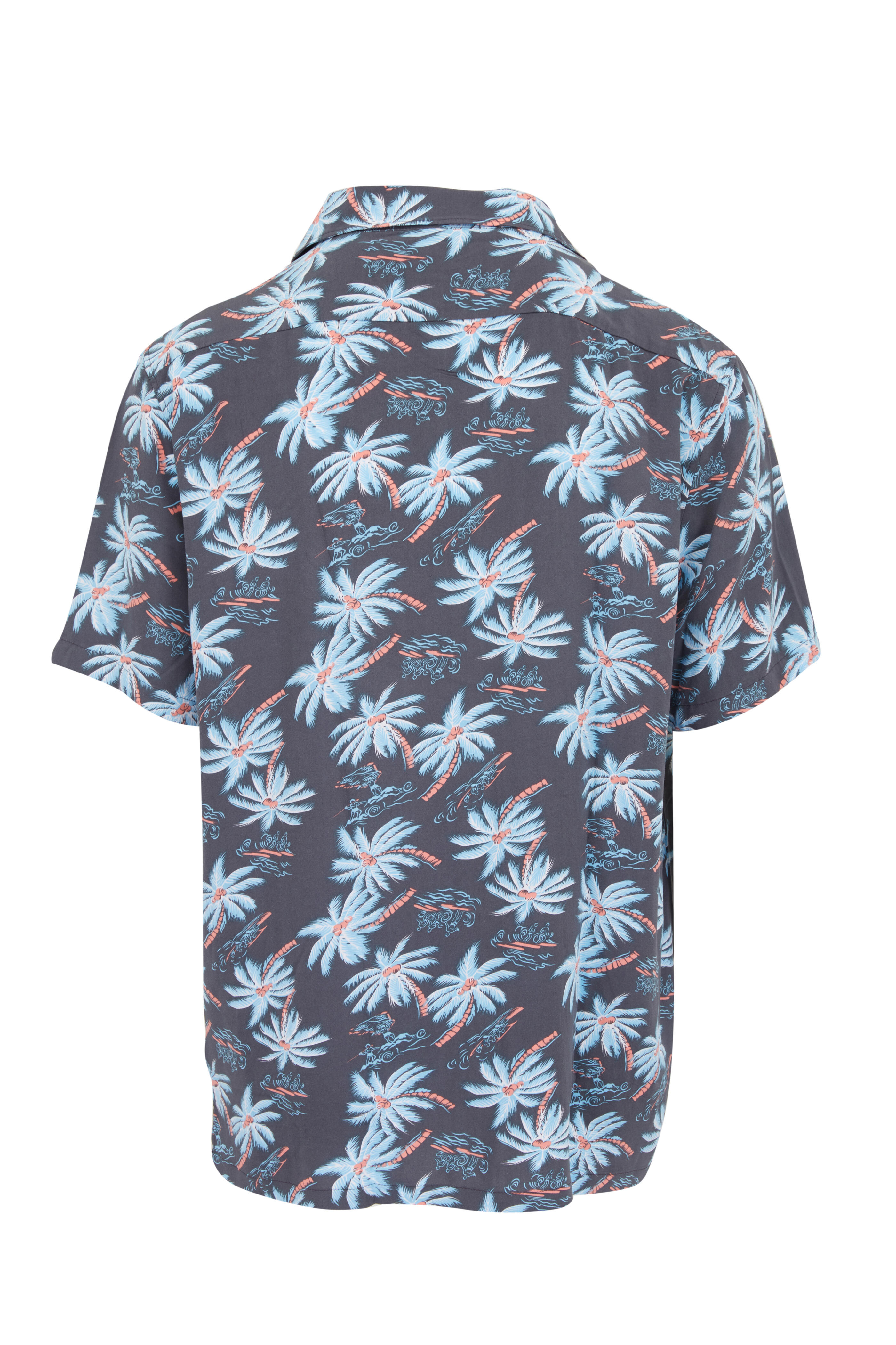 Faherty Brand - Midnight Palm Hawaiian Kona Camp Shirt