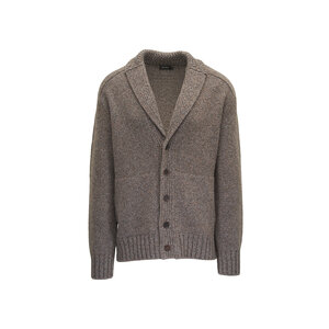 トップス VTG Zegna Melange Cashmere T Neck Jumper Grey Mélange Oasi Cashmere Zip Mock Neck Sweater SS25