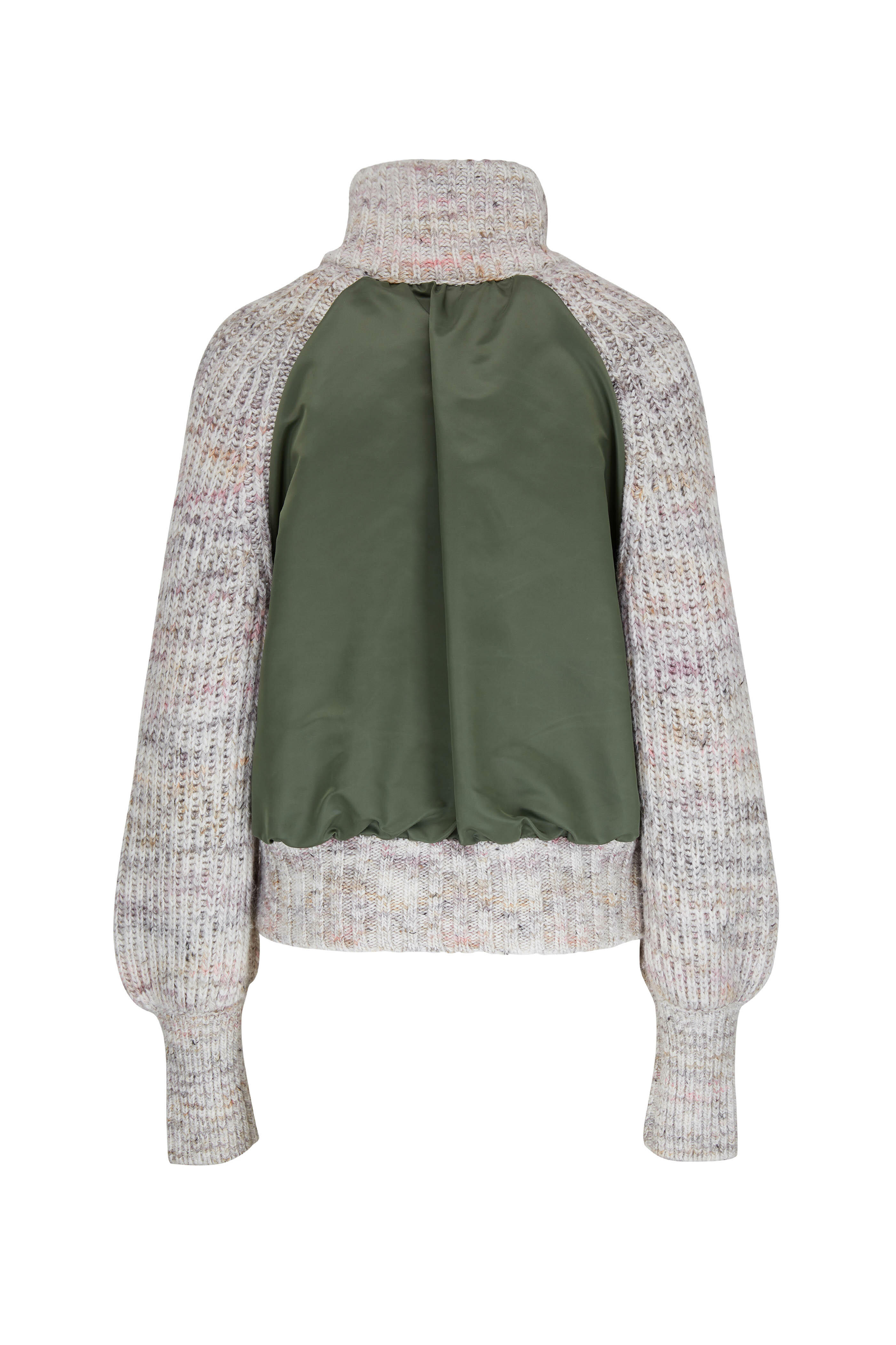 Veronica Beard - Griffith Ivory Contrast Back Cardigan