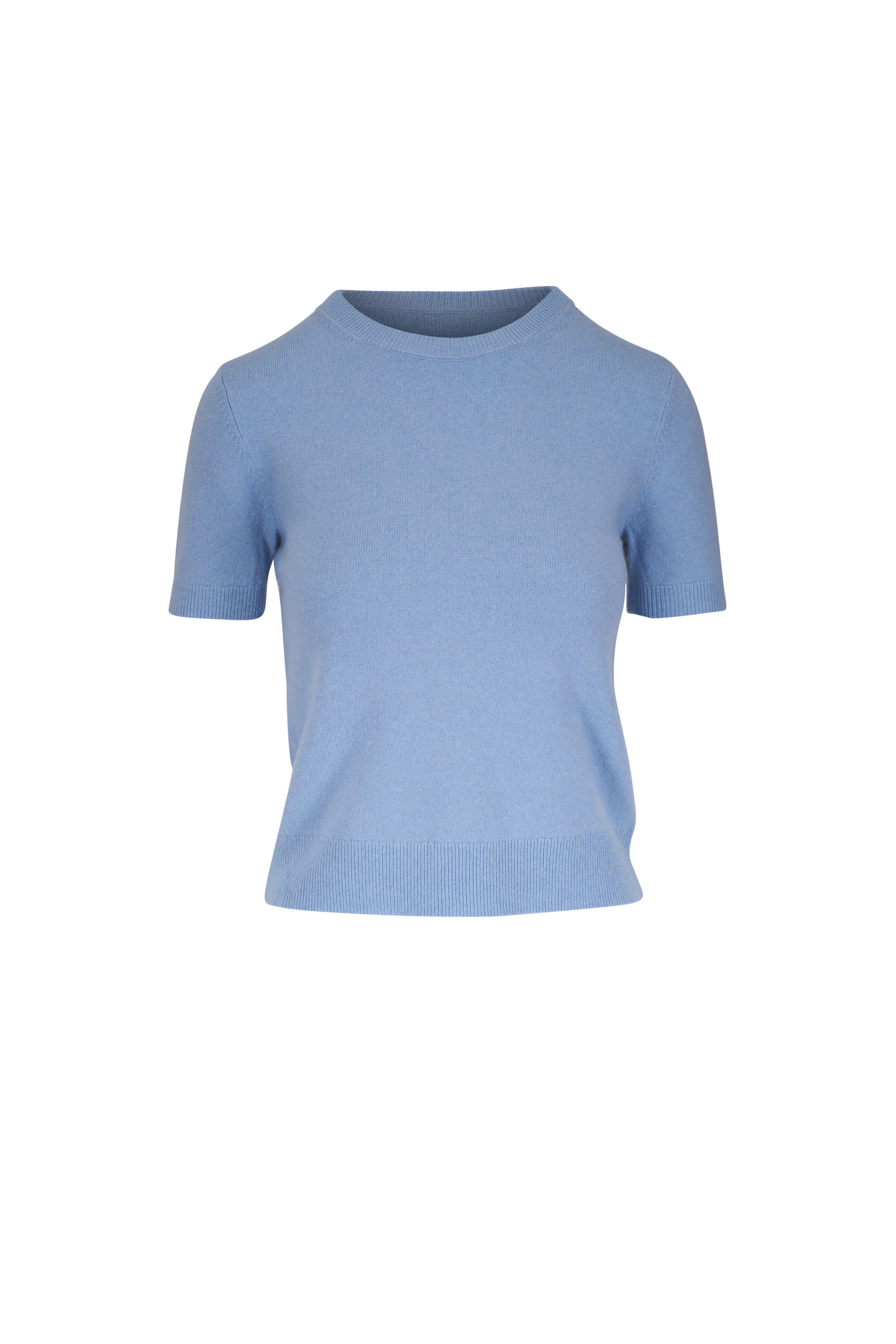 Vince - Amalfi Pale Blue Short Sleeve Sweater