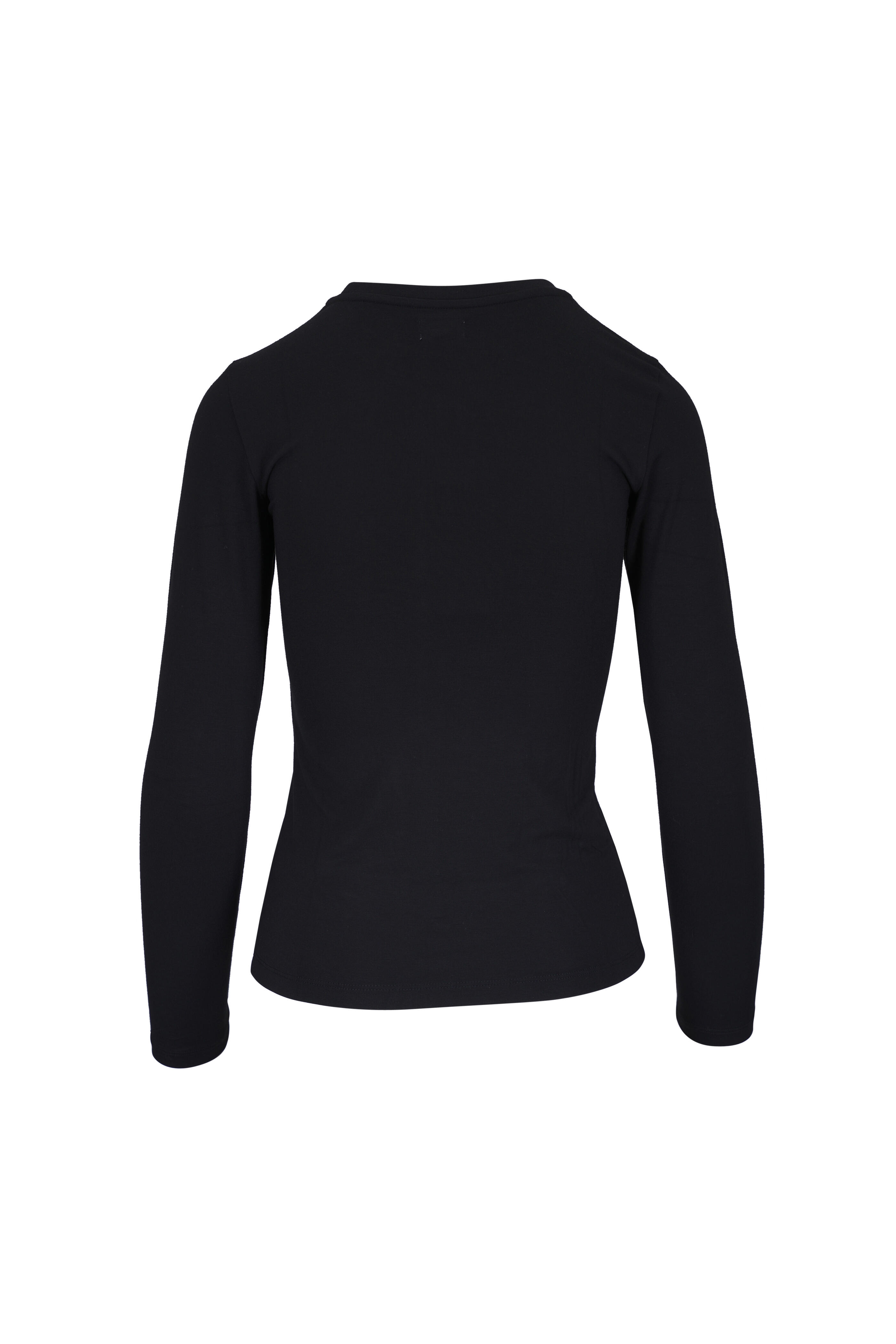 L'Agence - Tess Black Crewneck T-Shirt