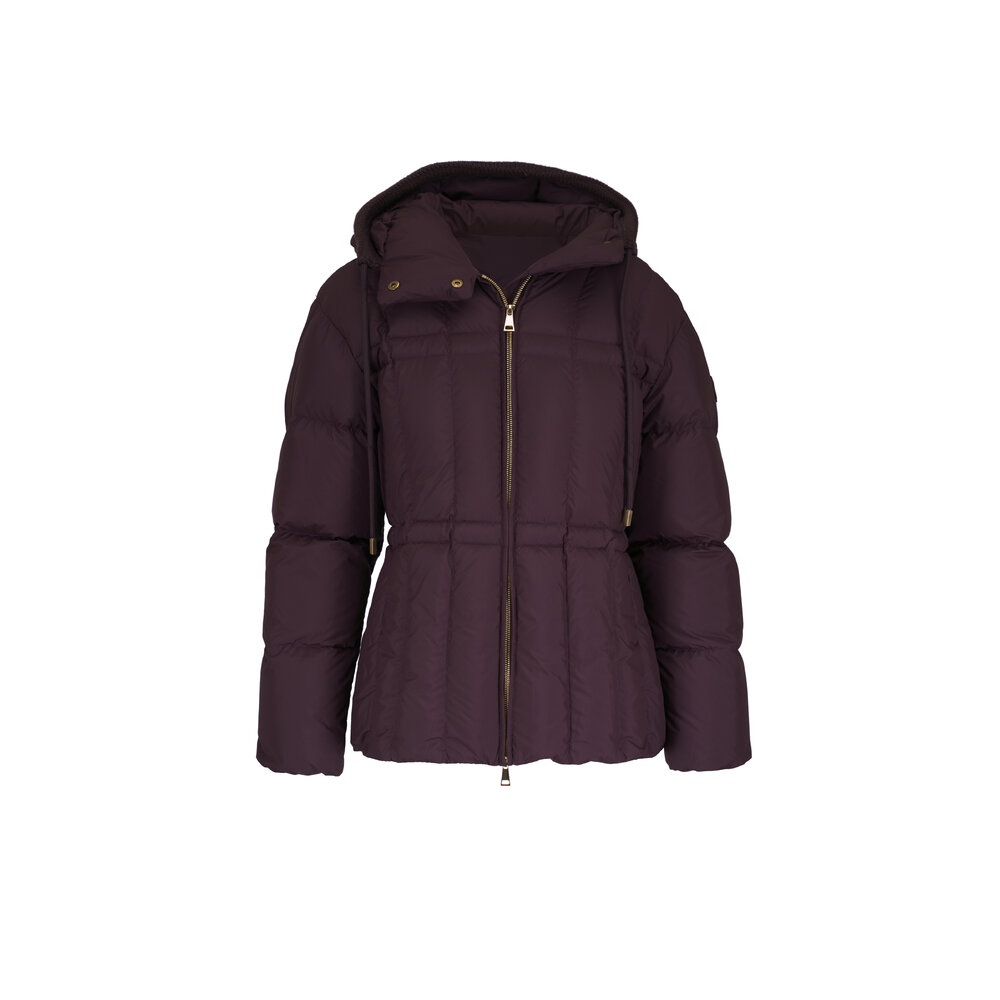 Moncler - Estom Grape Red Quilted Hooded Down Jacket