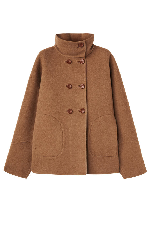 Loro Piana - Camden Neutral Double-Breasted Cashmere Peacoat