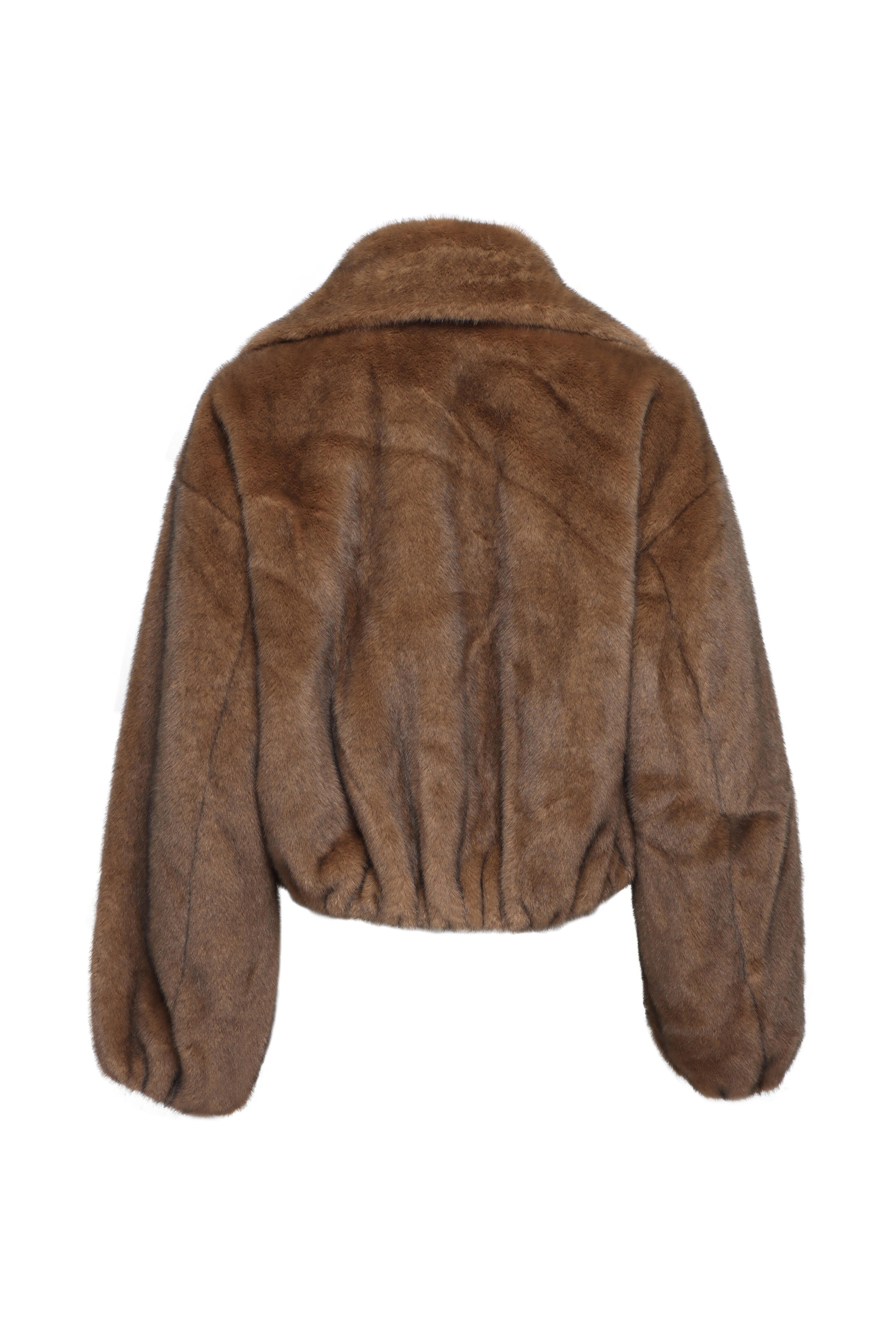A.L.C. - Hazel Camel Faux Fur Jacket