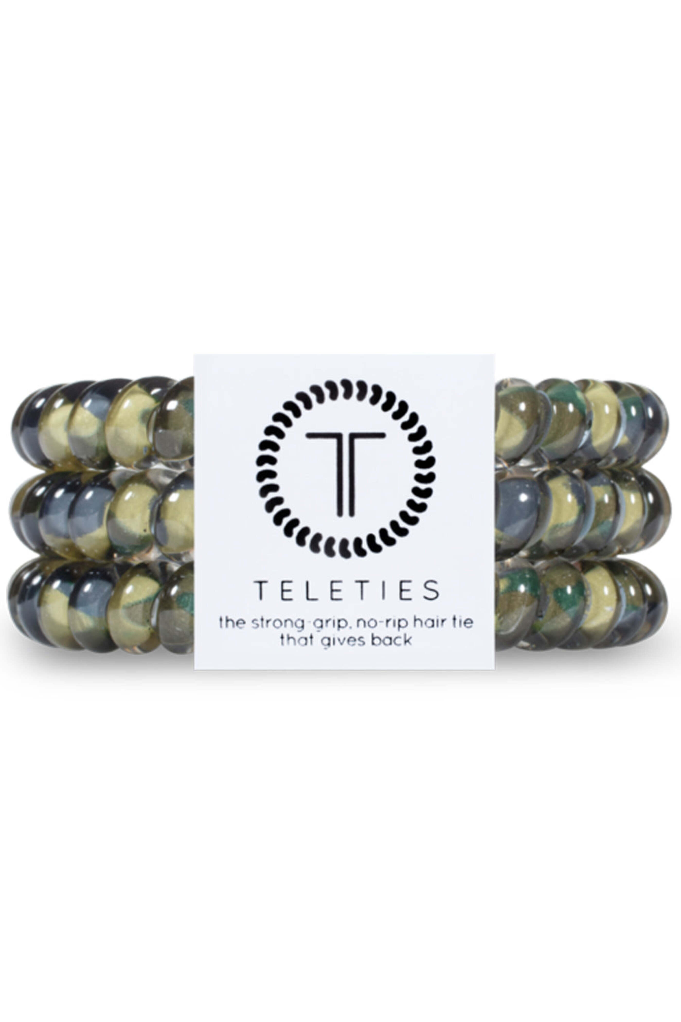Teleties - Undercover Camo Small Spiral Hair Ties