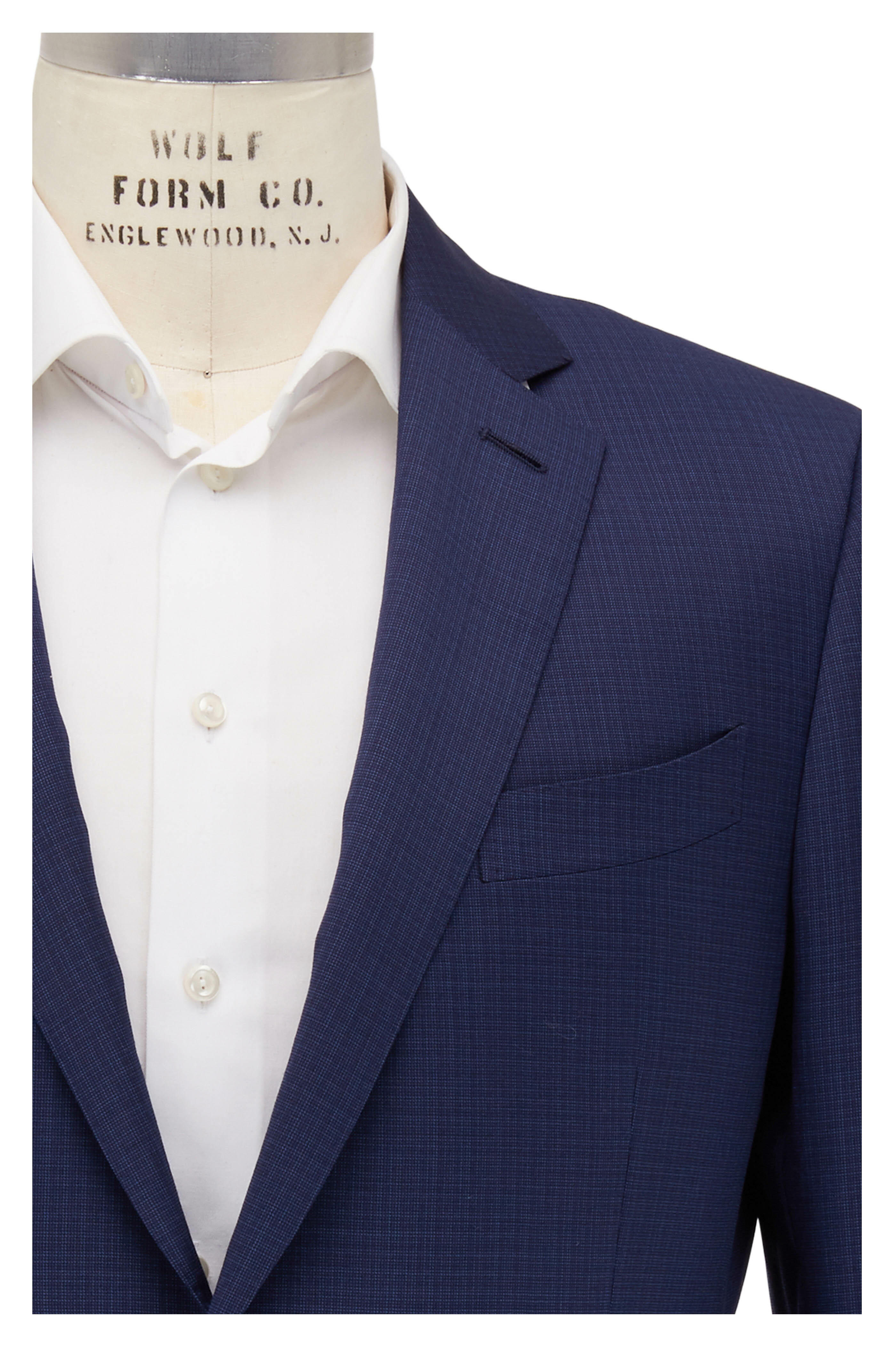 Zegna - Navy Blue Microtic Wool Suit
