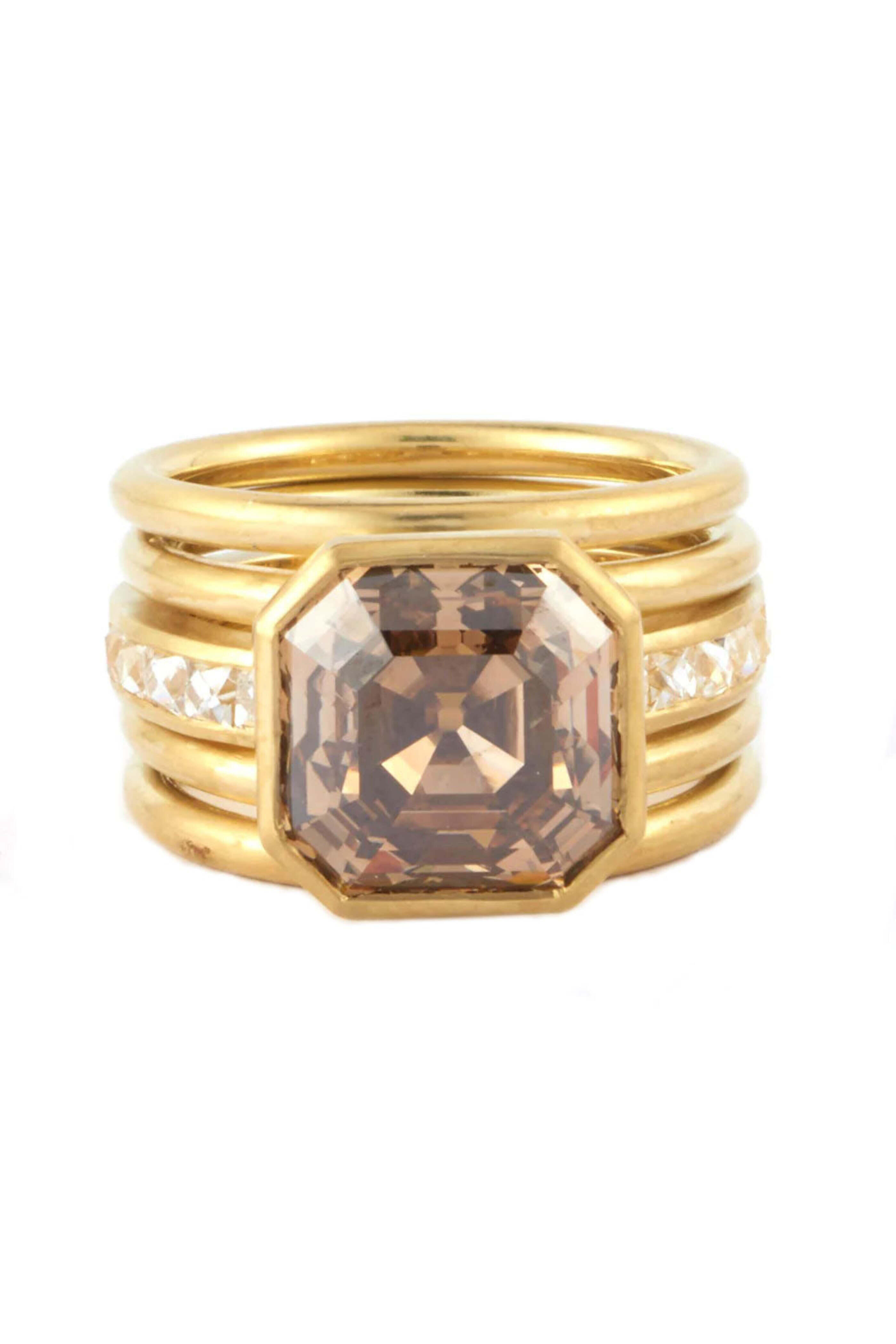 Sylva & Cie - Champagne Diamond Ring