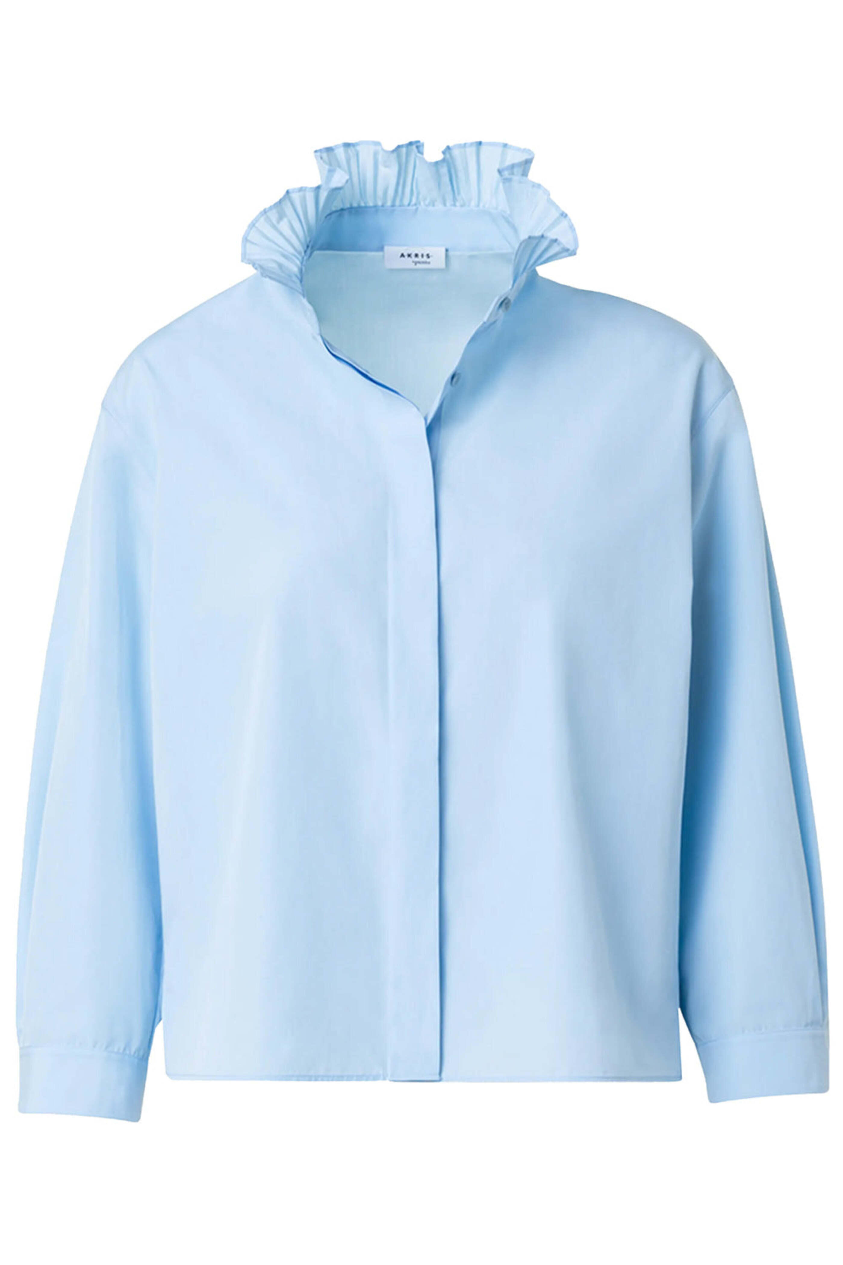 Akris Punto - Sky Boxy Ruffle Collar Shirt