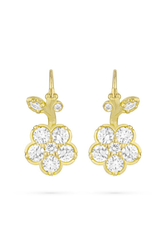 Paul Morelli 18k Yellow Gold Small Diamond Wild Child Earring - view 1