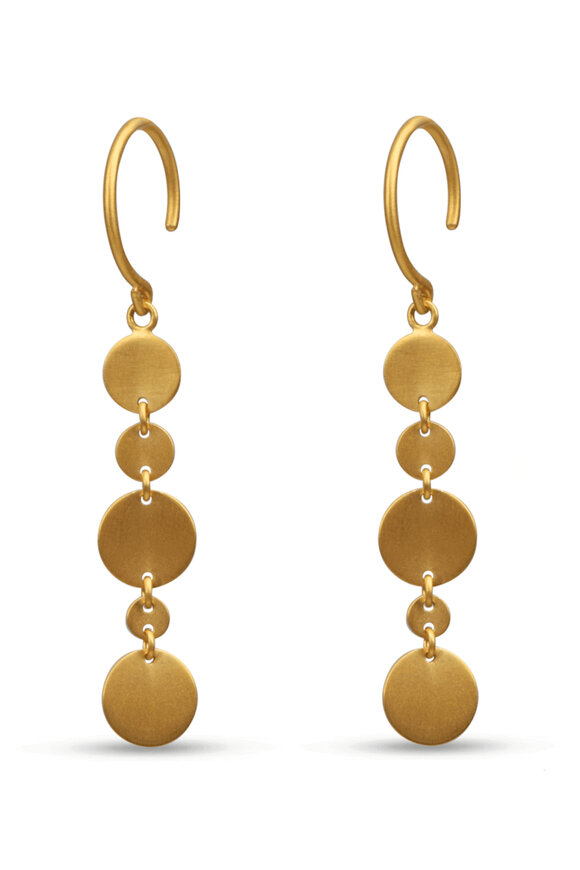 Marie-Hélène De Taillac Irregular Sqeuin Disc Earrings - view 1