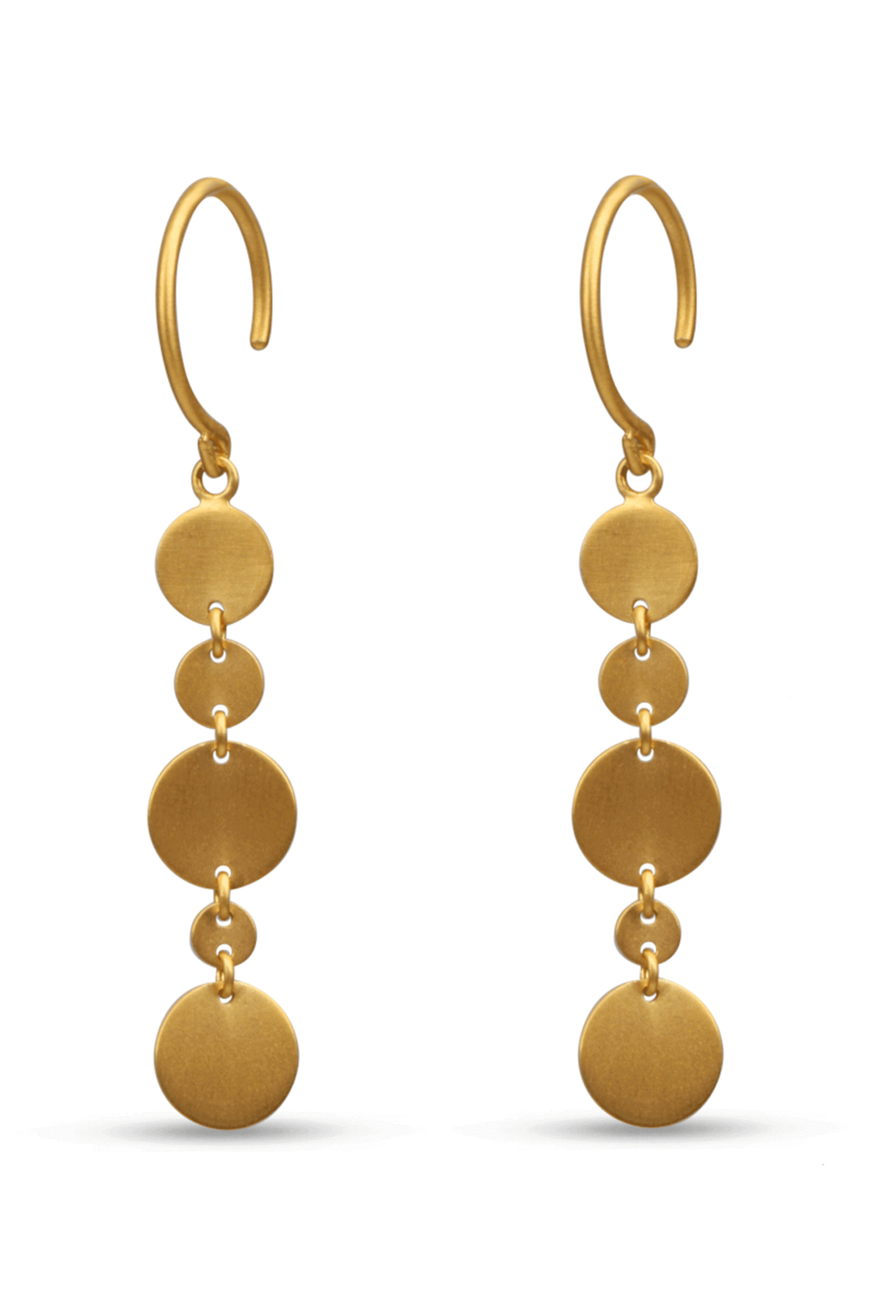 Marie-Hélène De Taillac - Irregular Sqeuin Disc Earrings - view 1
