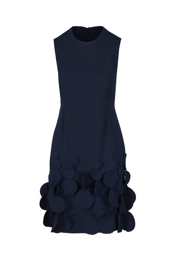 Catherine Regehr Navy Blue Swinging Disc Midi Dress