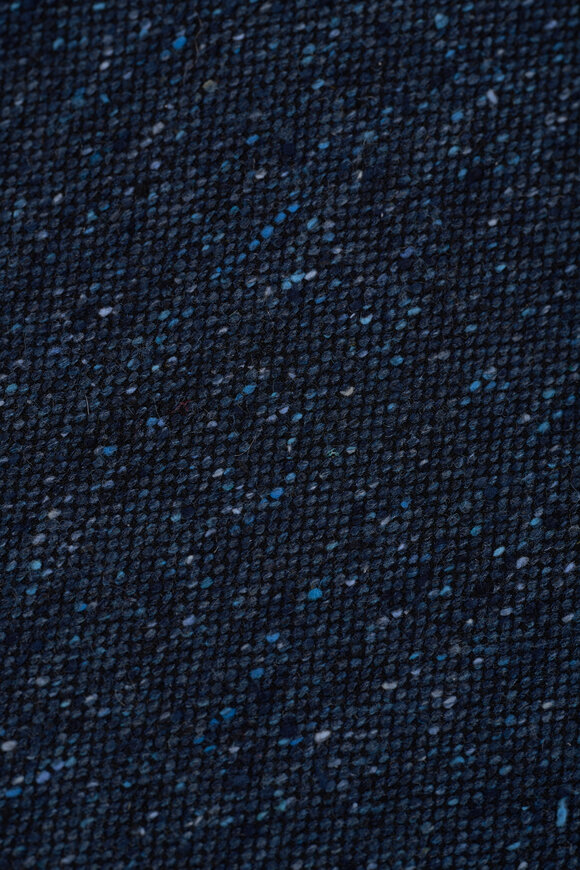 Eton - Solid Navy Silk & Cotton Necktie