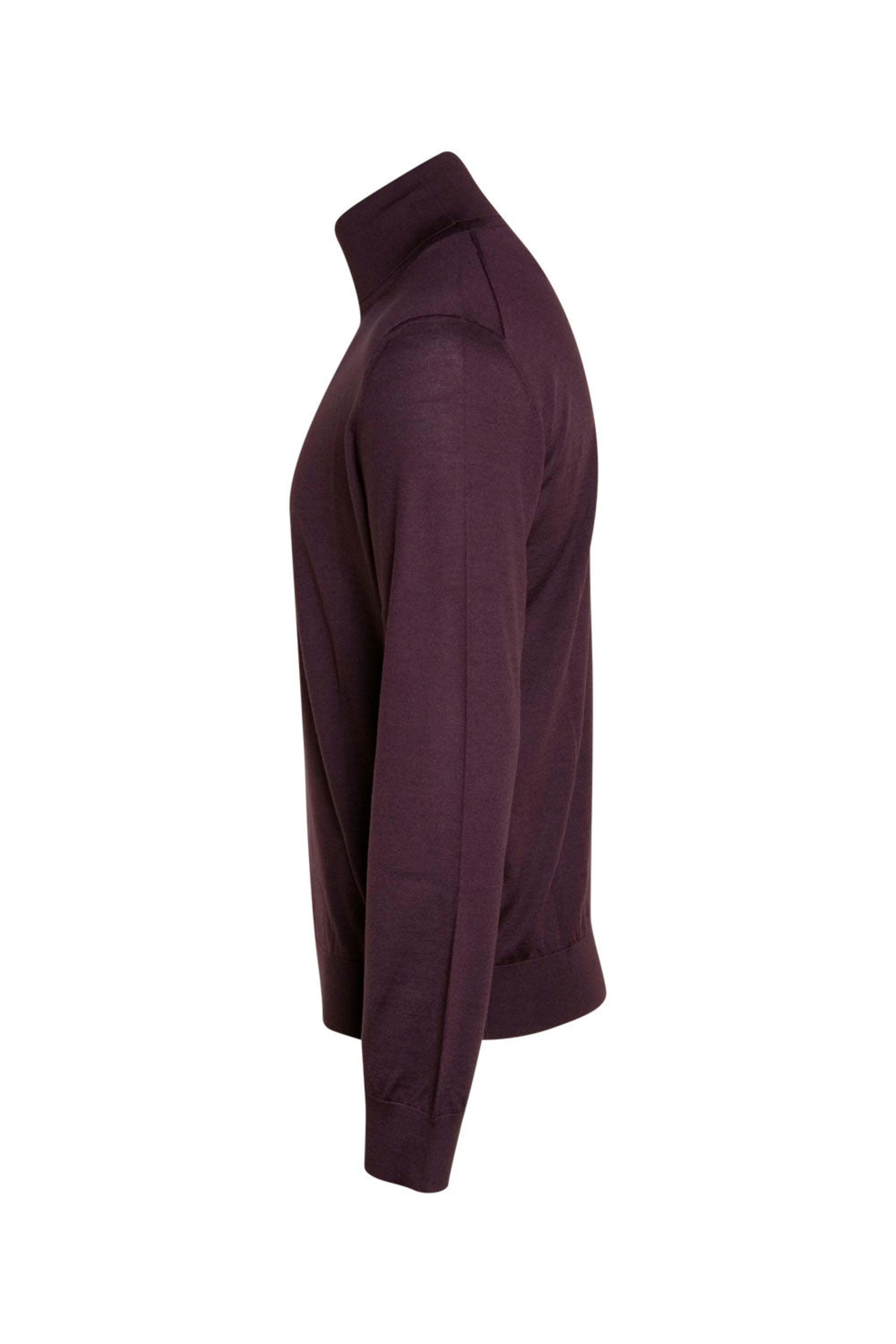 Zegna - Burgundy Casheta Light Turtleneck Sweater