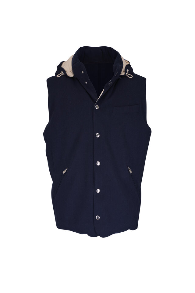 ブルゾン Brunello Cucinelli  Feather Padded Vest With Hood uploading-1771404.jpg