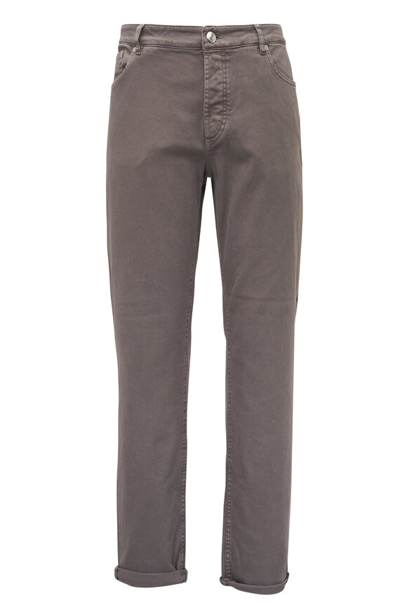 Brunello Cucinelli Dove Traditional Fit Cotton Jean