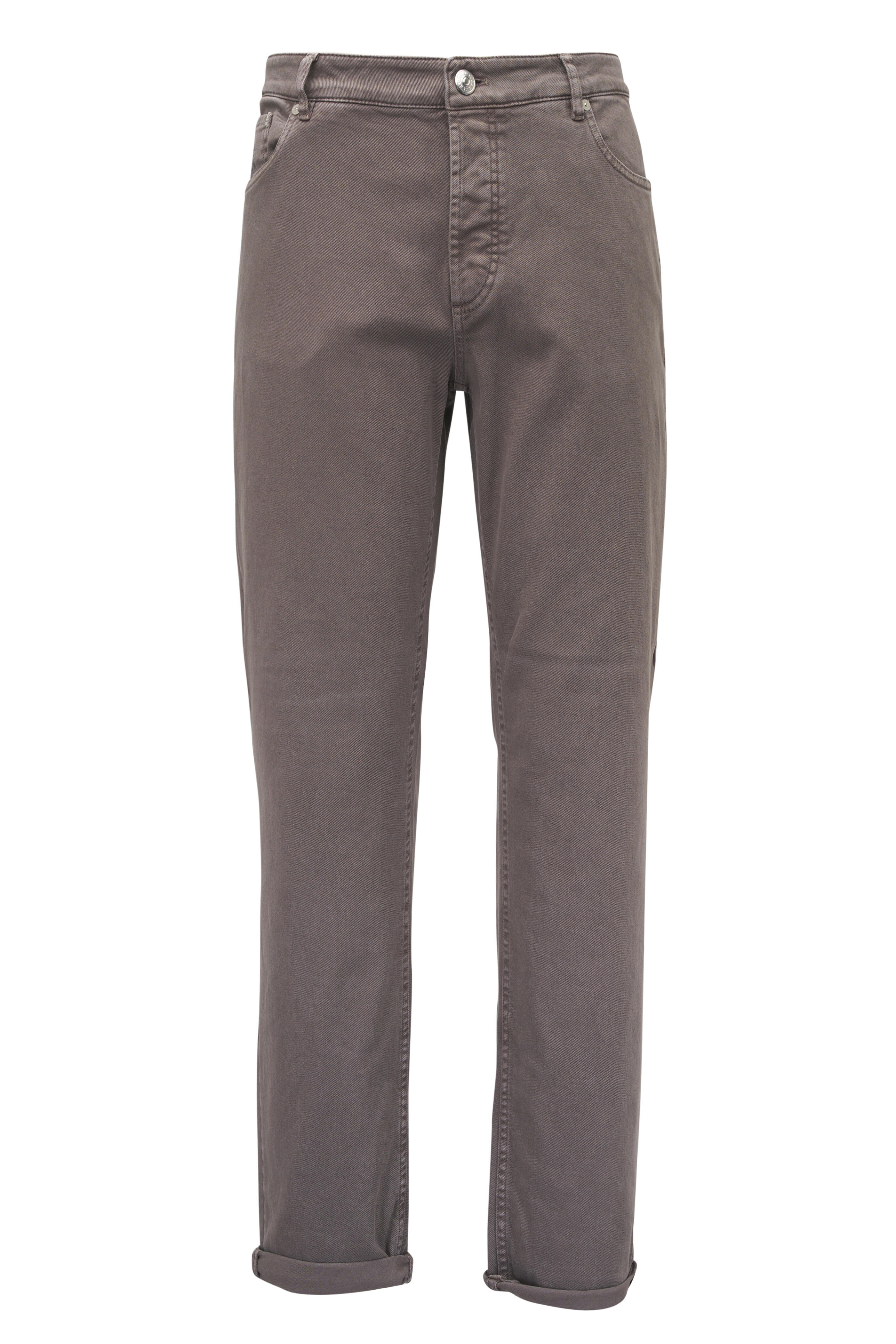 Brunello Cucinelli - Dove Traditional Fit Cotton Jean