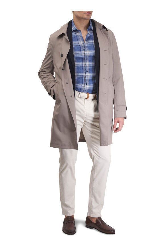 Maurizio Baldassari Beige Trench Coat - view 2
