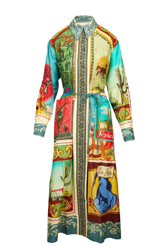 Alémais Ace Multicolor Maxi Shirtdress - view 1