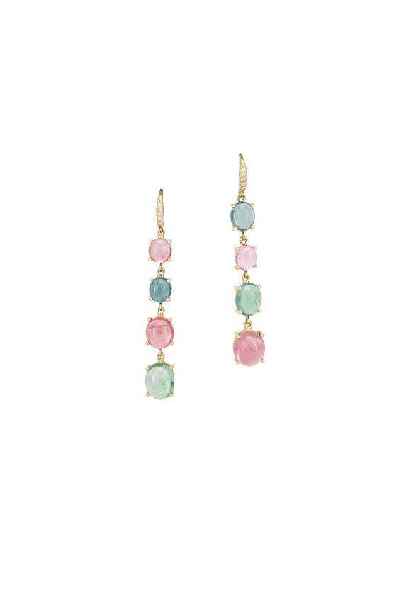 Lauren K 18k Yellow Gold Tourmaline Joyce Earring - view 1
