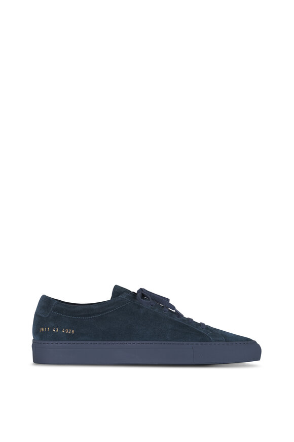 Common Projects Achilles Premium Navy Suede Sneaker - view 2