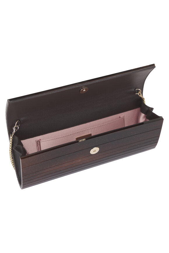 Jimmy Choo Sweetie Marble Toffee Acrylic Clutch - view 5