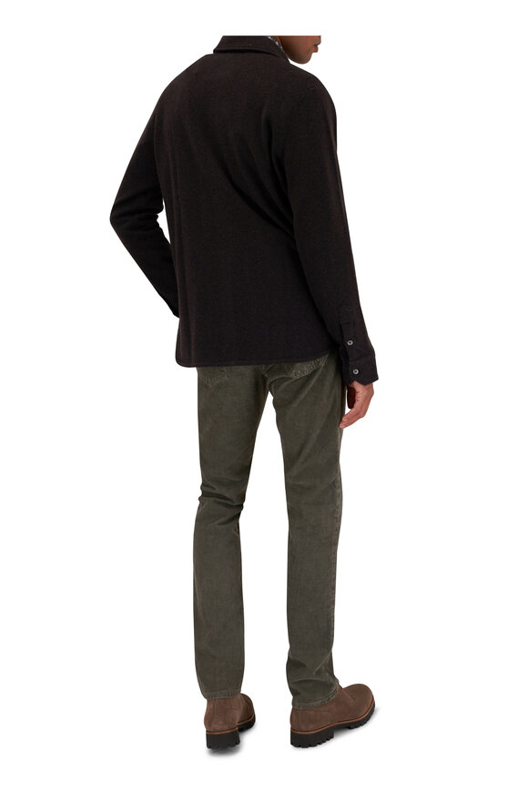 Fedeli - Brown Cashmere Sweater Shirt 