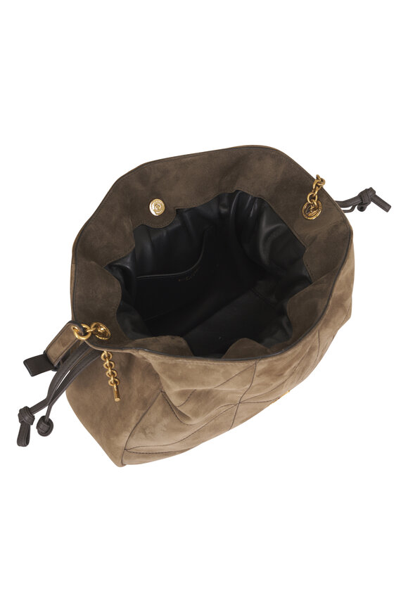 Saint Laurent Jamie Light Musk Suede Chain Shoulder Bag - view 4