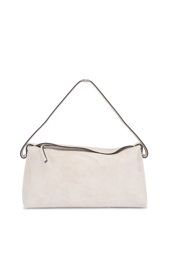 Totême Pearl Belted Suede Clutch
