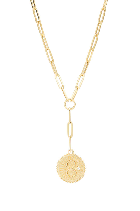 Foundrae Karma Classic Fob Clip Extension Chain Necklace - view 2
