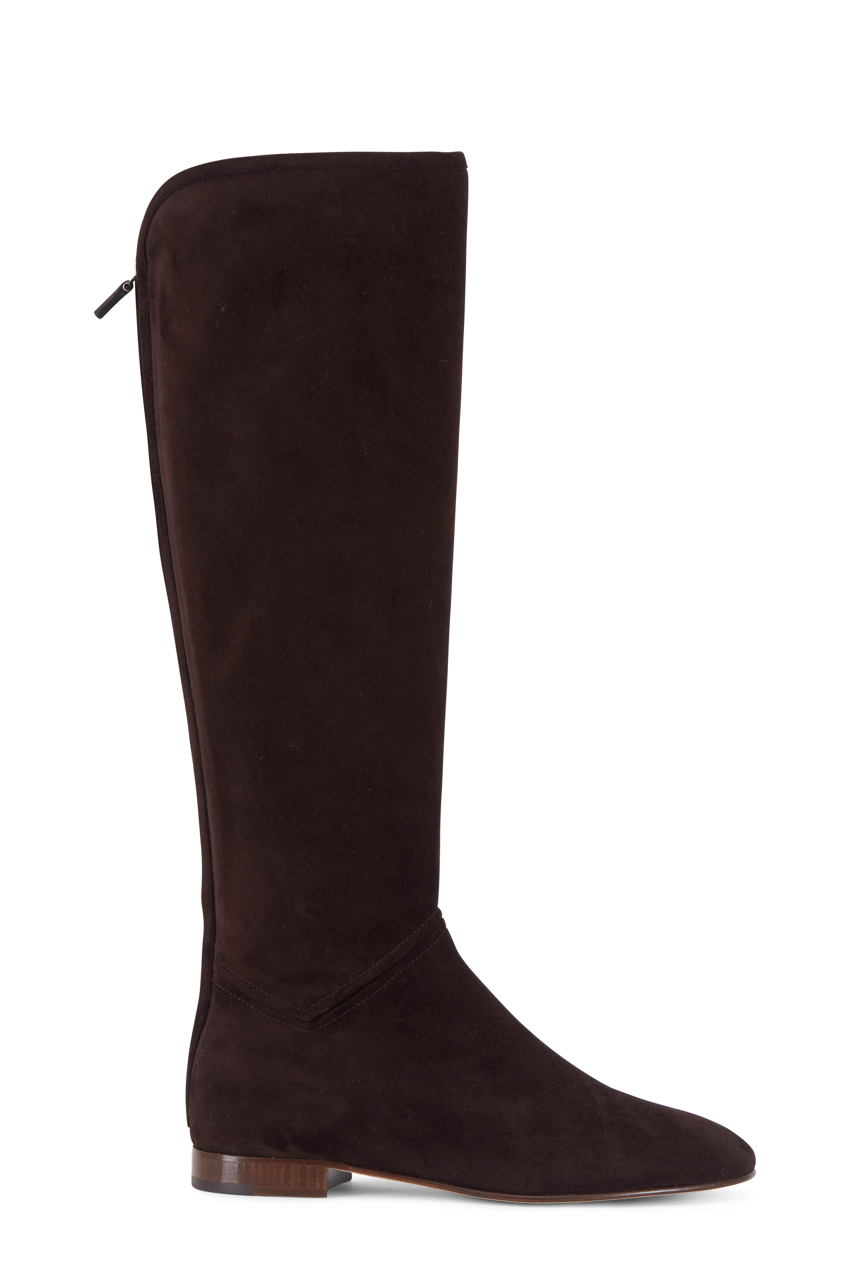 Loro Piana - Jeanne Chocolate Suede Riding Boot
