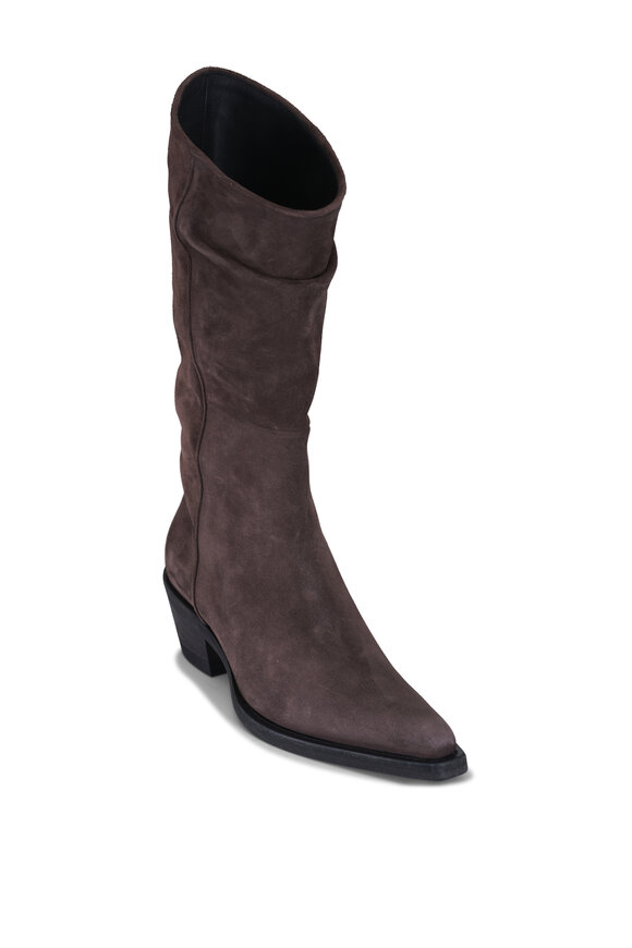 Khaite Clive Umber Suede Boot, 35mm - view 1