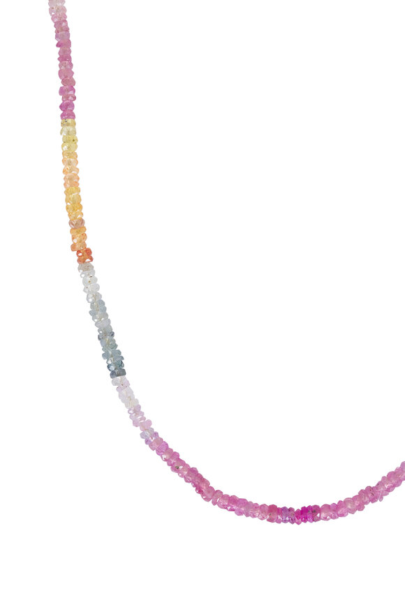 Cristina V. Multicolor Sapphire Rondelle Necklace - view 2