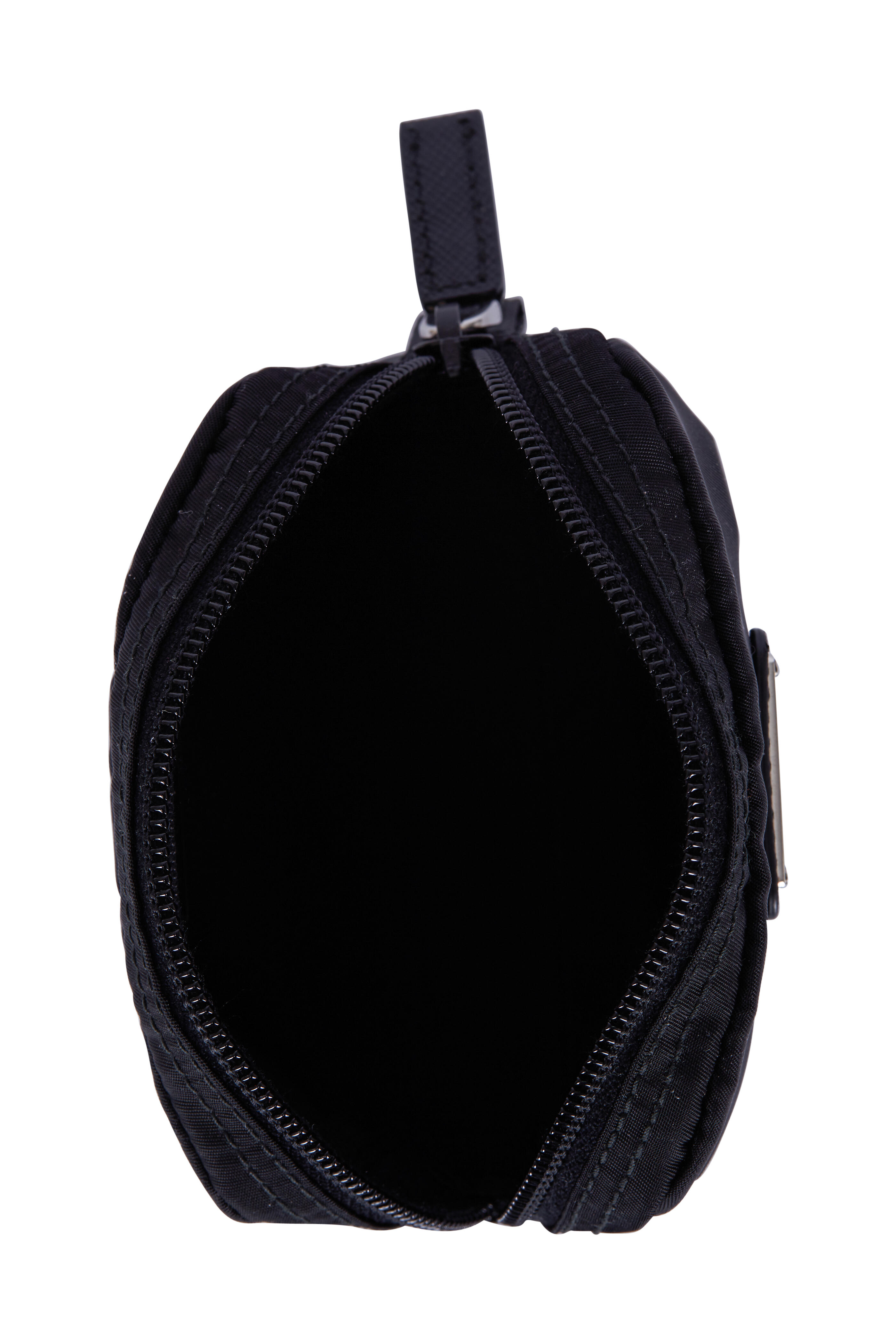 PRADA Mini BLACK Tessuto NYLON Pouch Cosmetic Case Clutch #42