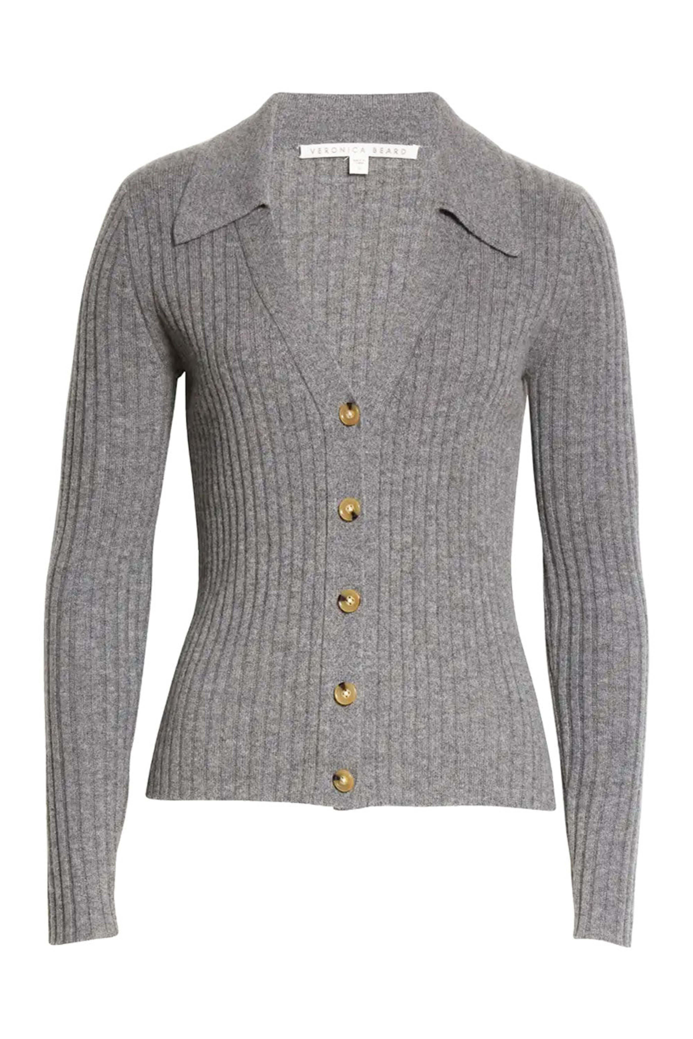 Veronica Beard - Grey Melange Cashmere Lazana Cardigan