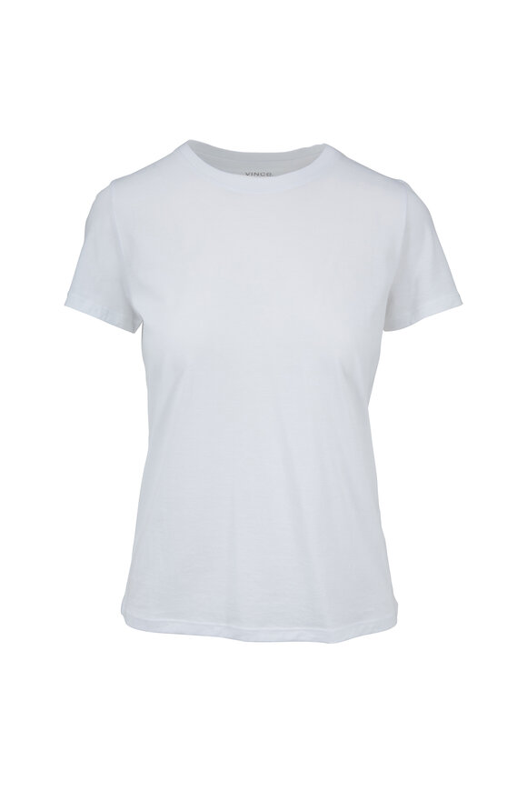 Vince White Essential Cotton T-Shirt