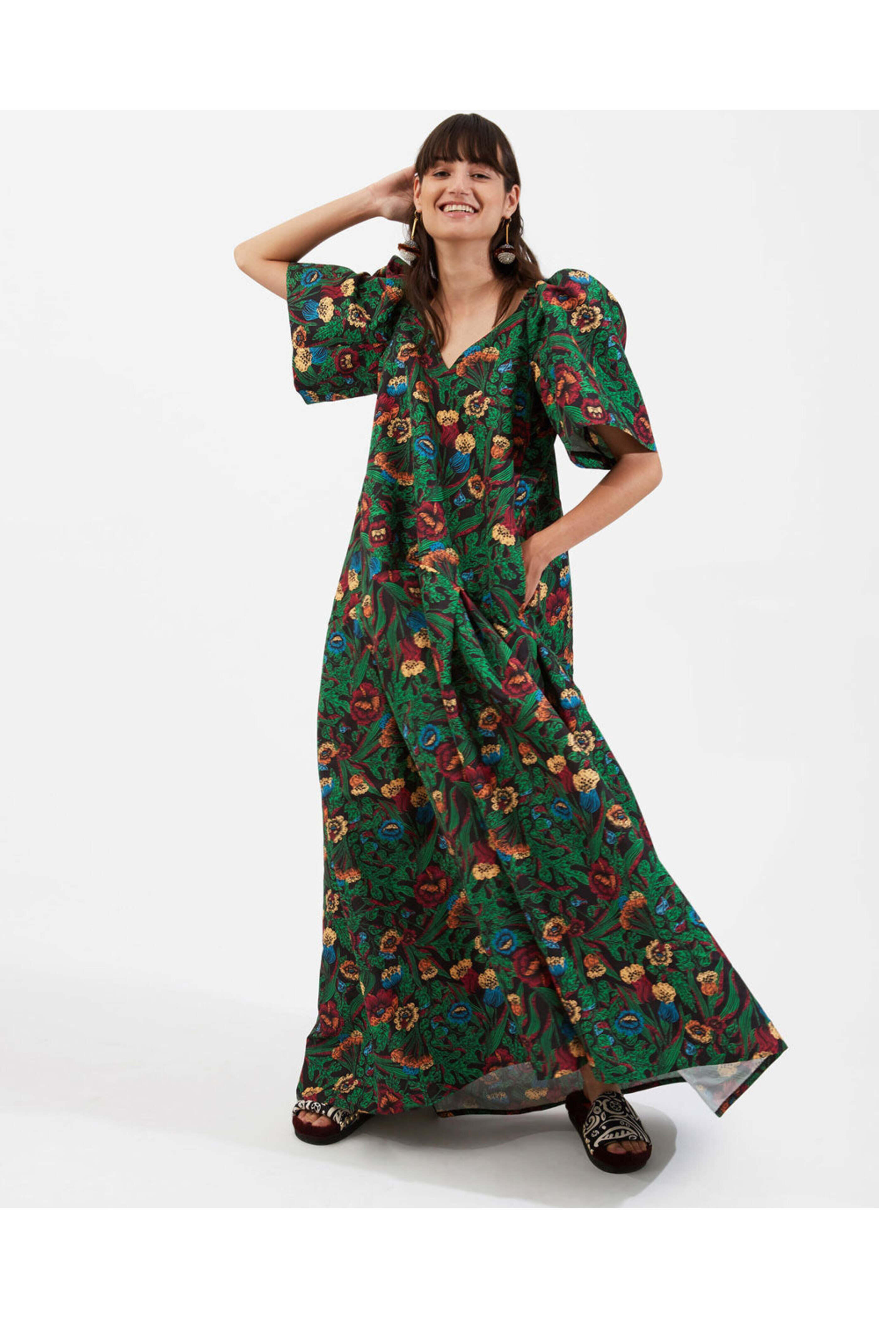 La DoubleJ - Night Garden Boom Dress in Faille