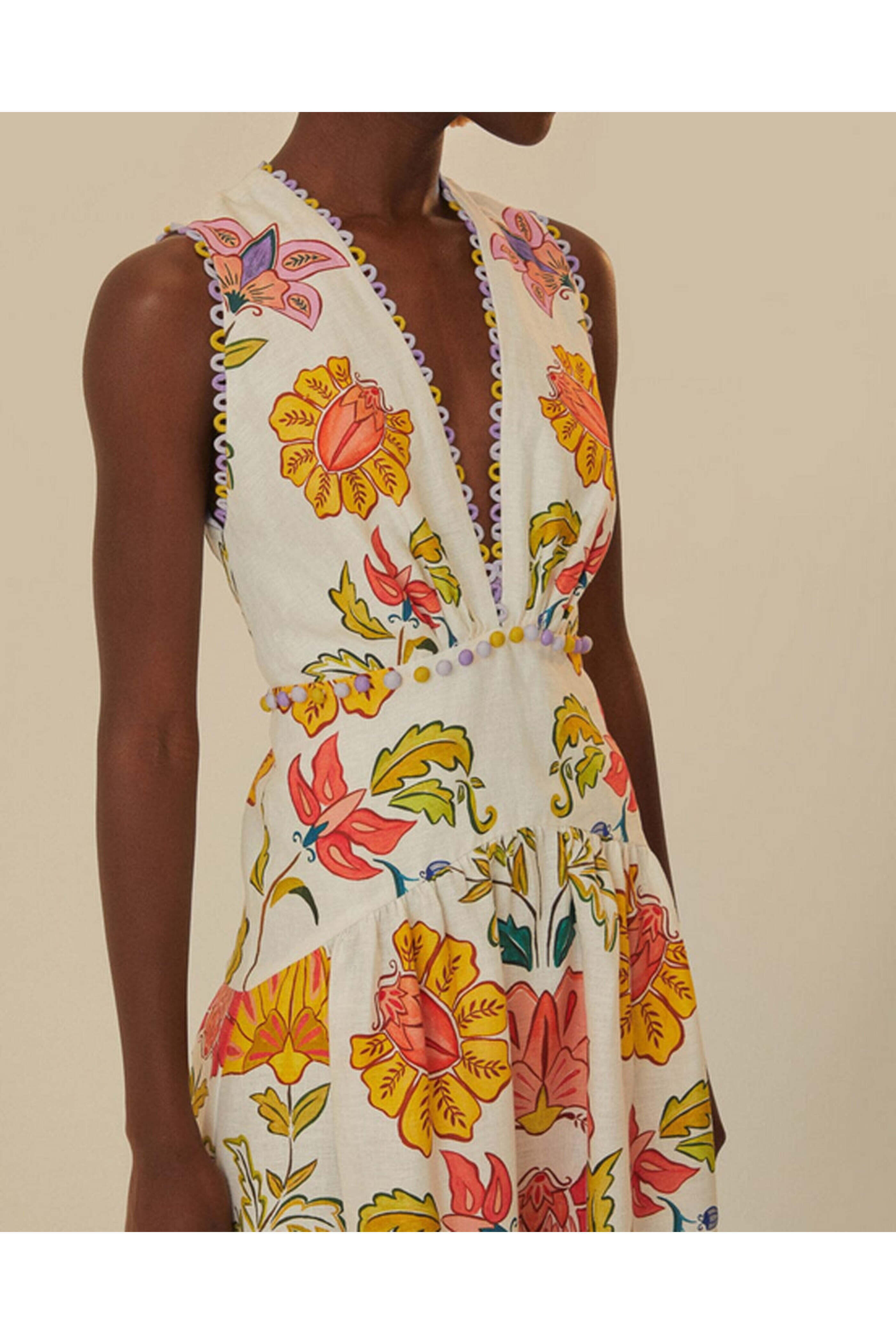 farm rio floral insects mini dress FARM Rio Floral Insects Mini Dress