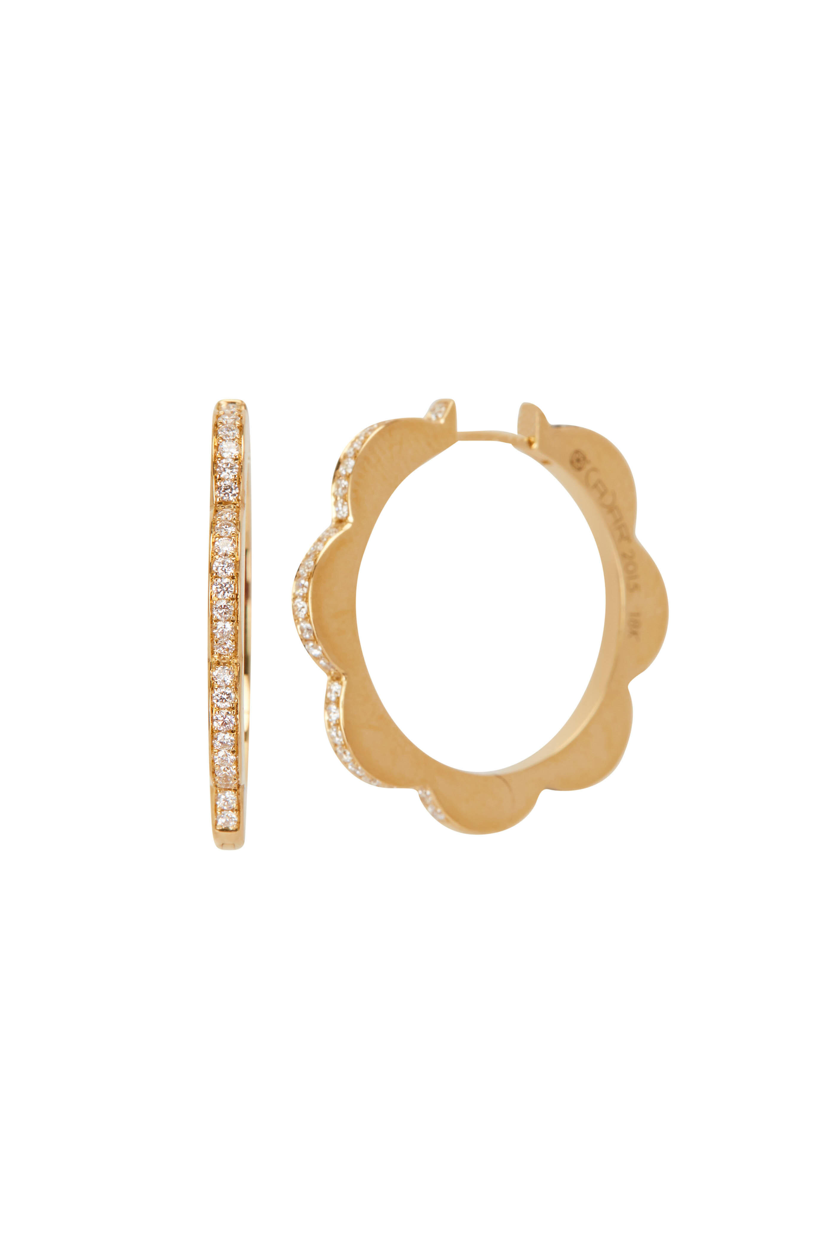 Cadar - Rose Gold Medium Triplet Hoop Earrings