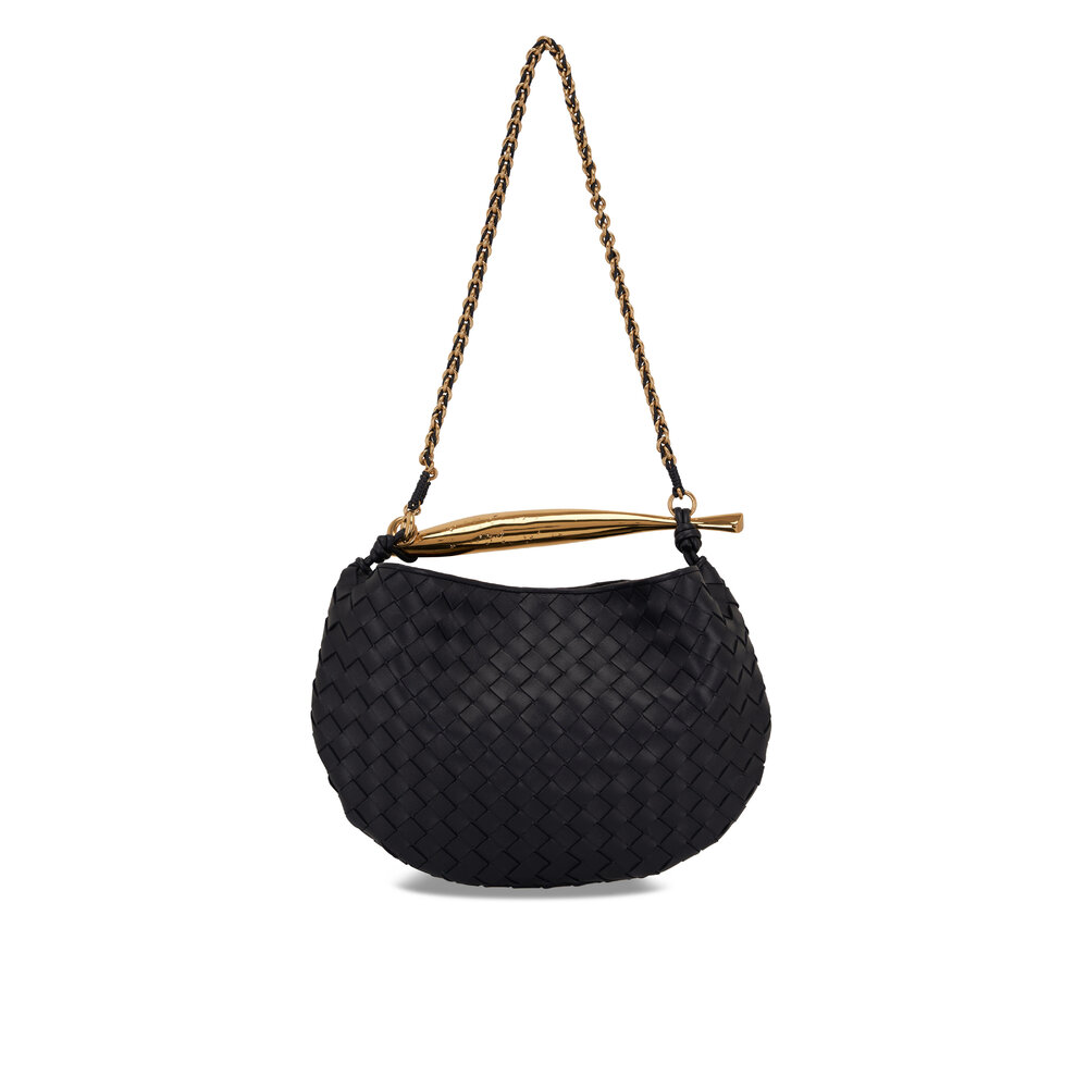 【国内発】BOTTEGA VENETA MINI SARDINE ショルダーバッグ Bottega Veneta - Mini Sardine leather crossbody bag Gold