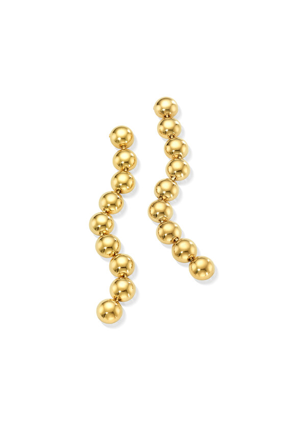 Cadar Yellow Gold Psyche Drop Earrings