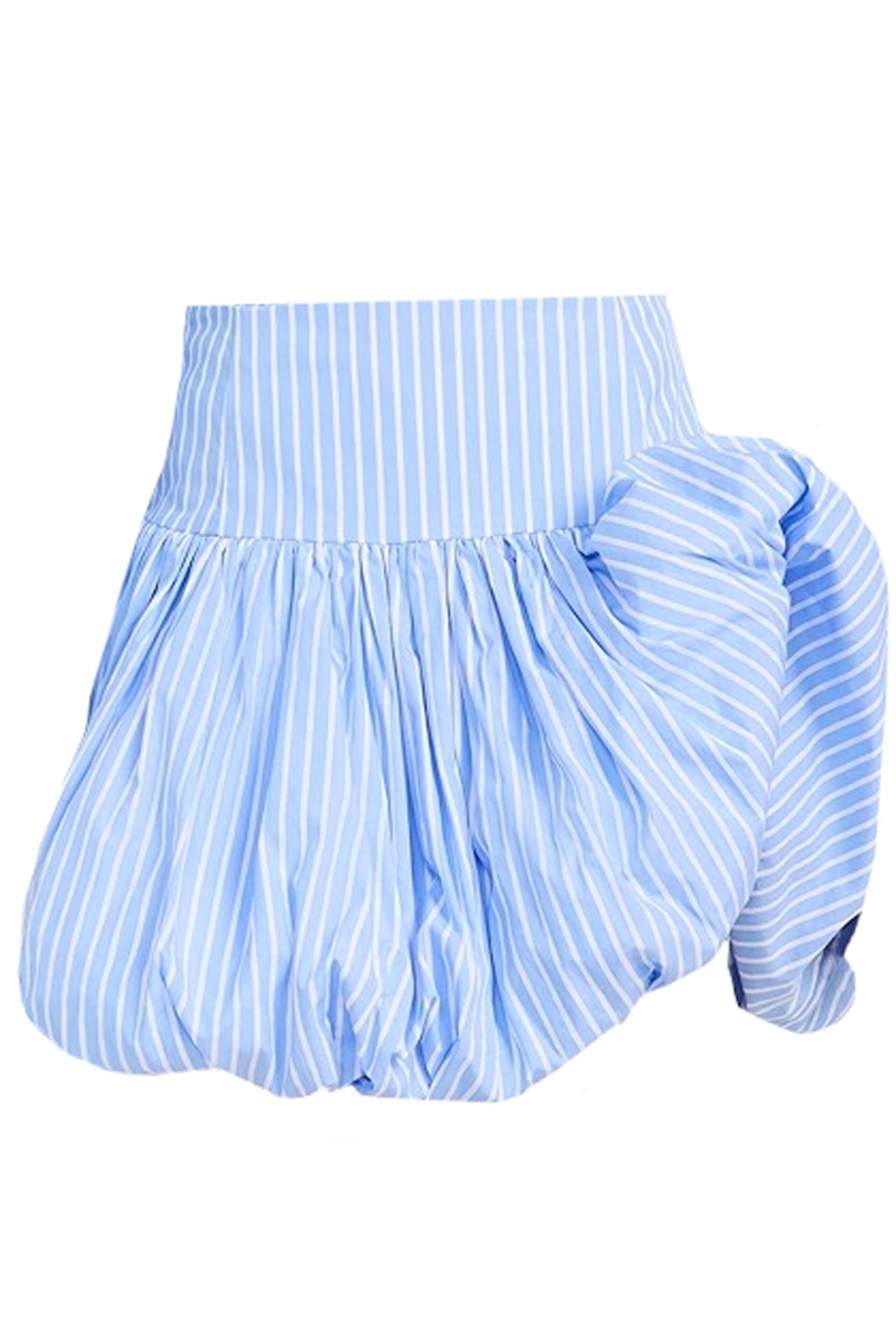 Aknvas - Blue Stripe Brianna Mini Skirt