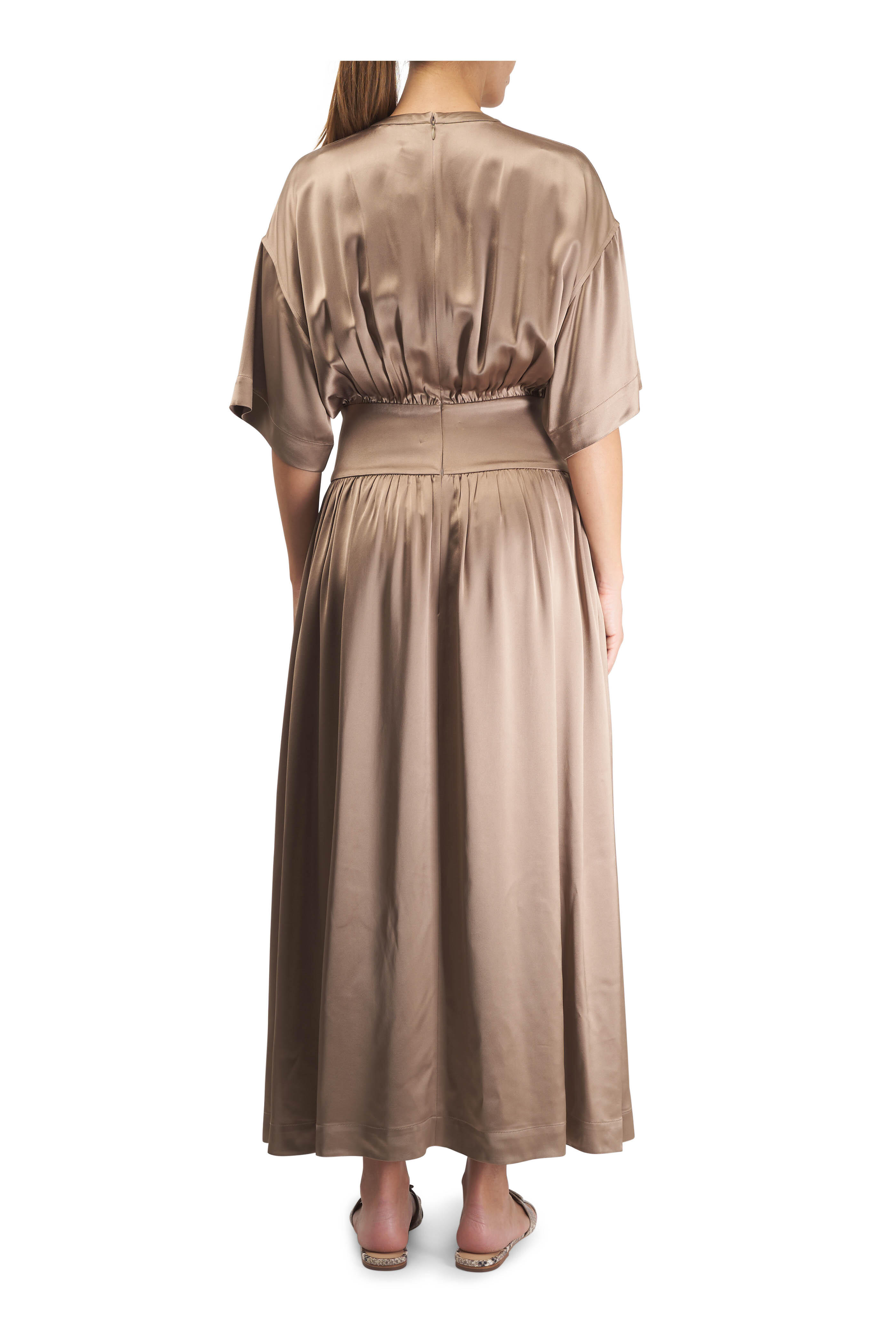 Totême - Latte Satin Tee Dress