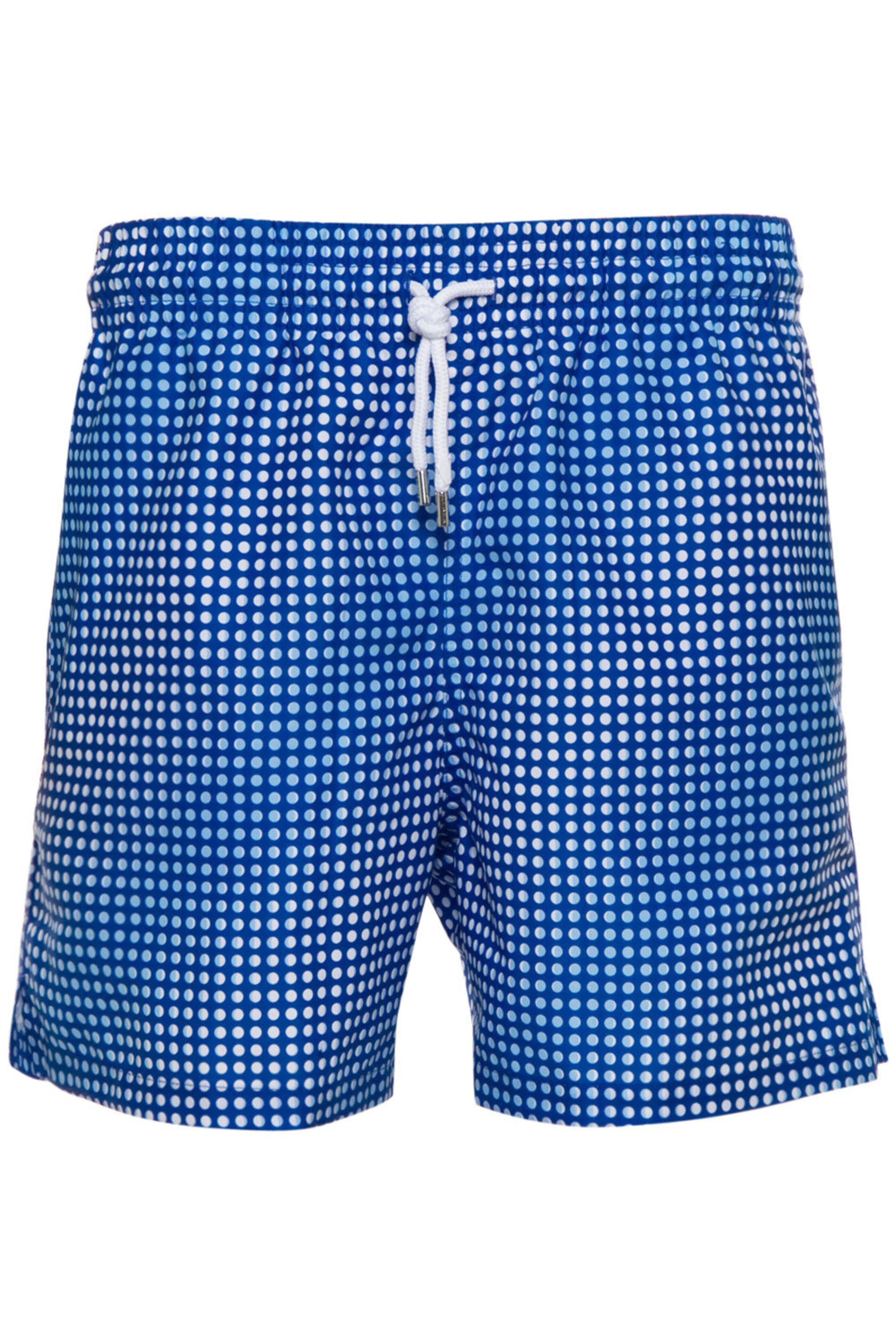 Derek Rose - Blue Dotted 4 Inch Swim Short