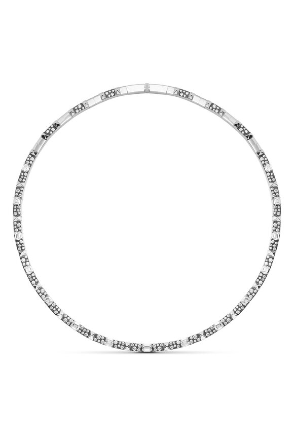 Mariani 18k White Gold Roma Diamond Necklace