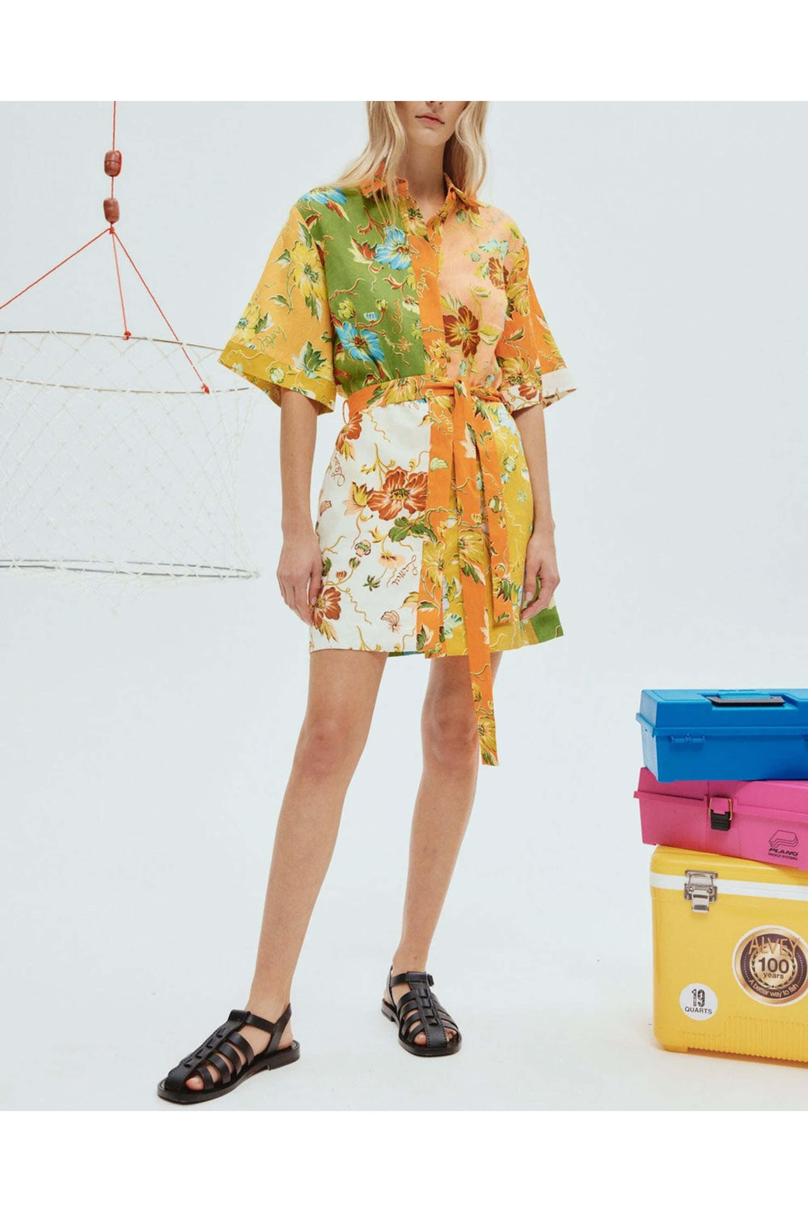 Alémais - Multicolor Hotel Lamu Spliced Mini Dress